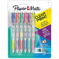 Paper Mate Clearpoint #2 Mechanical Pencils 0.7 mm Lead - HB/#2 - Color Block Barrel - 6 / Pack (2221453)