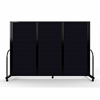 Screenflex Portable Partitions Full Motion Room Dividers 3 Panels - 103