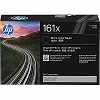HP 161X Original High Yield Laser Toner Cartridge - Black - 1 Each (W1610X)