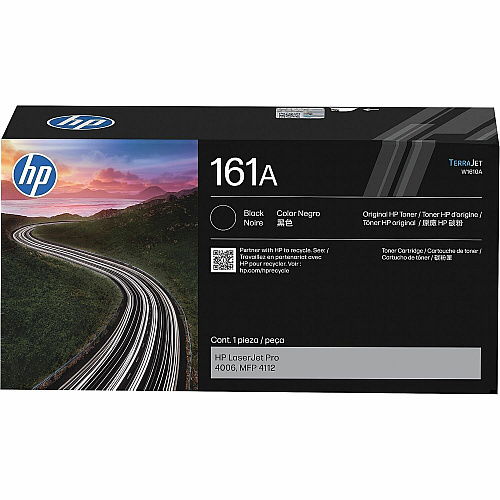 HP 161A Original Standard Yield Laser Toner Cartridge - Black - 1 Each (W1610A)