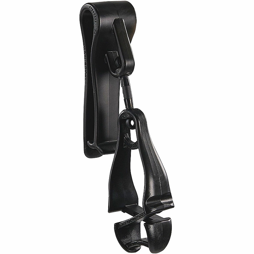 Ergodyne Squids 3425 Swiveling Glove Clip Holder for Gloves, Mitten, Personal Protective Equipment (PPE), Towel, Belt, Warehouse, Construction, Distribution - Swivel, Strong, Temperature Resistant, Durable, Non-conductive, Easy Grip - Black - Acet (19552)
