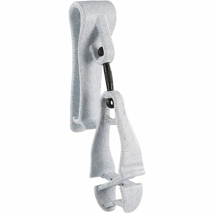 Ergodyne Squids 3425 Swiveling Glove Clip Holder for Gloves, Mitten, Personal Protective Equipment (PPE), Towel, Belt, Warehouse, Construction, Distribution - Swivel, Strong, Temperature Resistant, Durable, Non-conductive, Easy Grip - Granite - Ac (19555)
