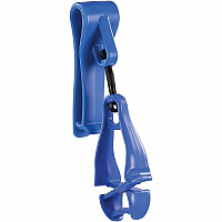 Ergodyne Squids 3425 Swiveling Glove Clip Holder for Gloves, Mitten, Personal Protective Equipment (PPE), Towel, Belt, Warehouse, Construction, Distribution - Swivel, Strong, Temperature Resistant, Durable, Non-conductive, Easy Grip - Blue - Aceta (19557)