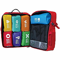 Modulator Carrying Case Rugged (Backpack) First Aid - Red Weather Resistant - Shoulder Strap, Waist Strap - 18" Height x 11" Width x 13" Depth - 1 Each (M600B3)