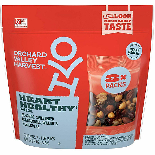 Orchard Valley Harvest Snack Box Gluten-free, No Artificial Flavor, No Artificial Color, Preservative-free, Non-GMO - 1 oz - 8/Bag - 16 / Carton (22002946)