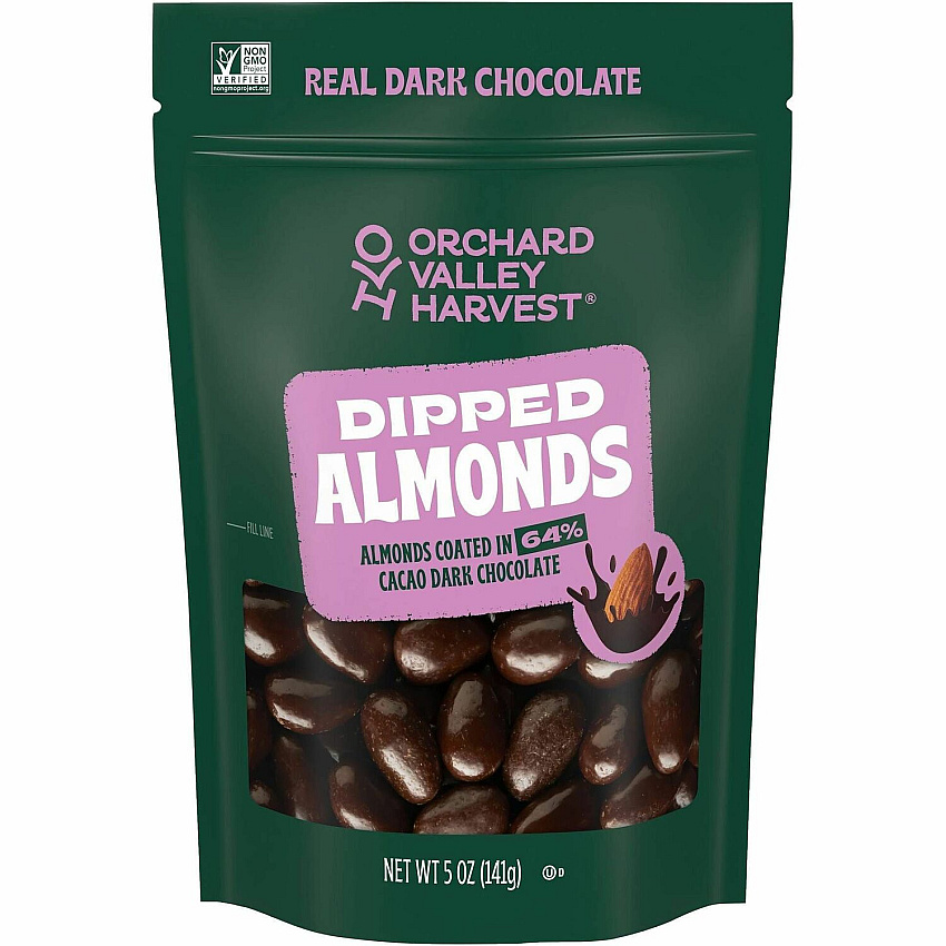 Orchard Valley Harvest Snack Box Gluten-free, Non-GMO, No Artificial Flavor, No Artificial Color, Preservative-free - Dark Chocolate Cocoa - 5 oz - 12 / Carton (22002939)