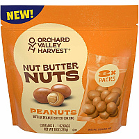 Orchard Valley Harvest Snack Box Crunchy Peanut Butter - 1 oz - 8/Bag - 16 / Carton (22002940)