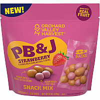 Orchard Valley Harvest Snack Box No Artificial Flavor - Strawberry, Crunchy Peanut Butter - 1 oz - 8/Bag - 16 / Carton (22002942)