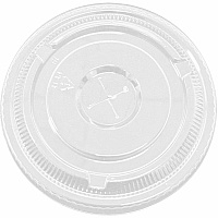 Genuine Joe Lids for Plastic Cold Cups Polyethylene Terephthalate (PET) - Clear - 1000 Lids/Box - 1 Carton (GJO58234)