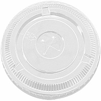 Genuine Joe Lids for Plastic Cold Cups Polyethylene Terephthalate (PET) - Clear - 1000 Lids/Box - 1 Carton (GJO58235)