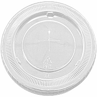 Genuine Joe Lids for Plastic Cold Cups Polyethylene Terephthalate (PET) - Clear - 1000 Lids/Box - 1 Carton (GJO58236)
