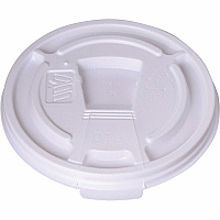 Genuine Joe&reg; Plastic Lids Reclosable Slot Plastic, 10/Carton (GJO222063)