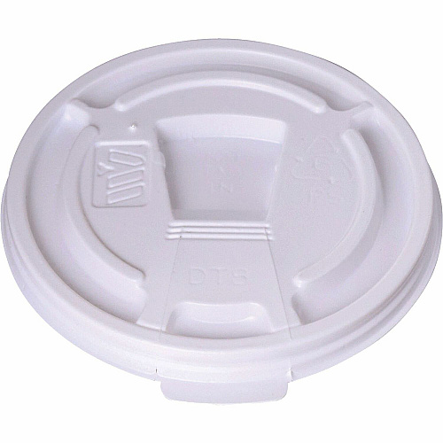 Genuine Joe&reg; Plastic Lids Reclosable Slot Plastic, 10/Carton (GJO222063)