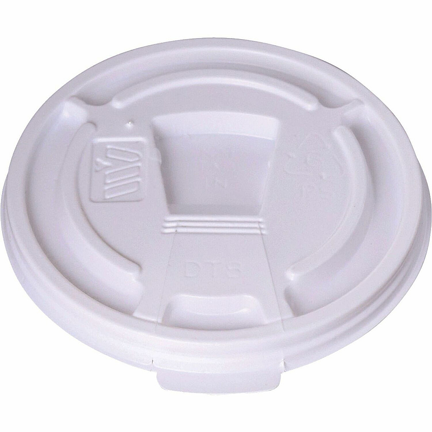Genuine Joe&reg; Plastic Lids Reclosable Slot Plastic, 10/Carton (GJO222063)