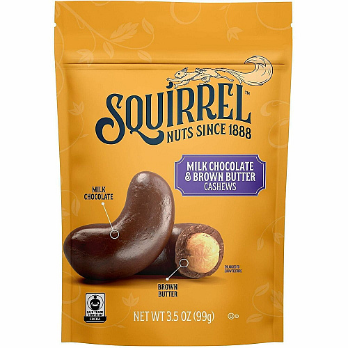 SQUIRREL Snack Box Gluten-free - Milk Chocolate & Brown Butter - 3.50 oz - 6/Carton - 1 Carton (22002953)
