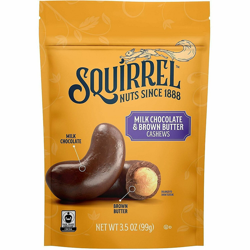 SQUIRREL Snack Box Gluten-free - Milk Chocolate & Brown Butter - 3.50 oz - 6/Carton - 1 Carton (22002953)