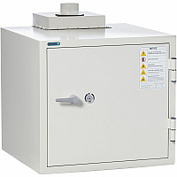 Phoenix Battery Commander Safe 3.20 ft? - Key Lock - Explosive Resistant, Fire Resistant, Heat Resistant - for Document - Internal Size 17.50" Height x 20" Width x 15.70" Depth - Overall Size 27.3" Height x 27.3" Width x 28" Depth - White - Stee (BSS6100)