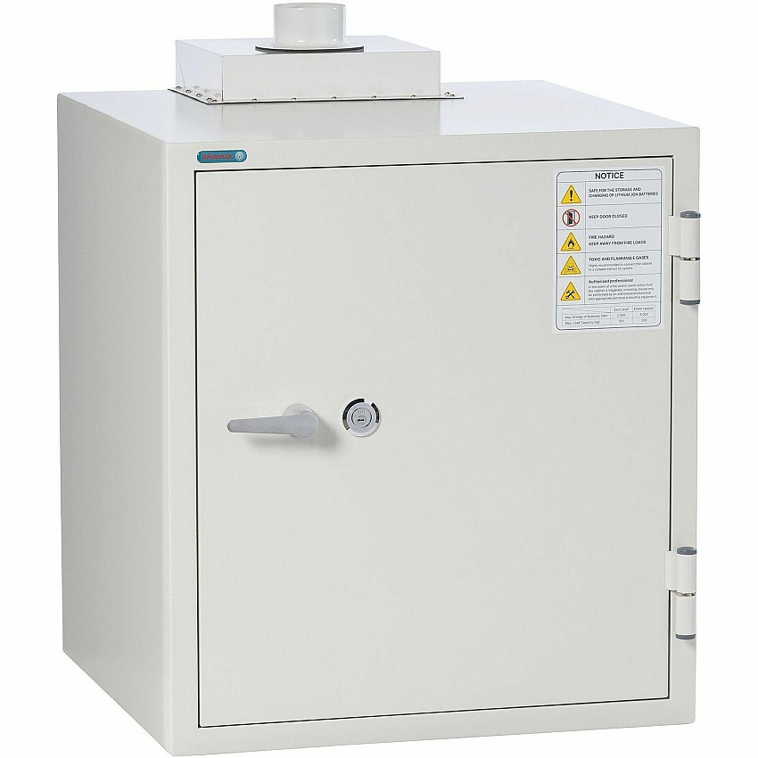 Phoenix Battery Commander Safe 4.23 ft? - 1 Shelve(s) - Key Lock - Explosive Resistant, Fire Resistant, Heat Resistant - for Document - Internal Size 23.20" Height x 20" Width x 15.70" Depth - Overall Size 32.8" Height x 27.3" Width x 28" Depth  (BSS6101)