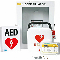 CARDIACT LIFEPAK CR2 Semi-Auto English AED Kit with USB Semi-automatic - White - 1 Each (CAP13CR2)