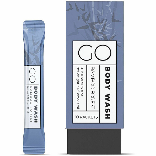Go Mouthwash Go Essentials Travel-Size Body Wash Packets (BW20)