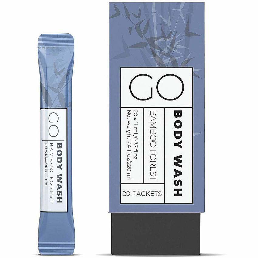 Go Mouthwash Go Essentials Travel-Size Body Wash Packets (BW20)