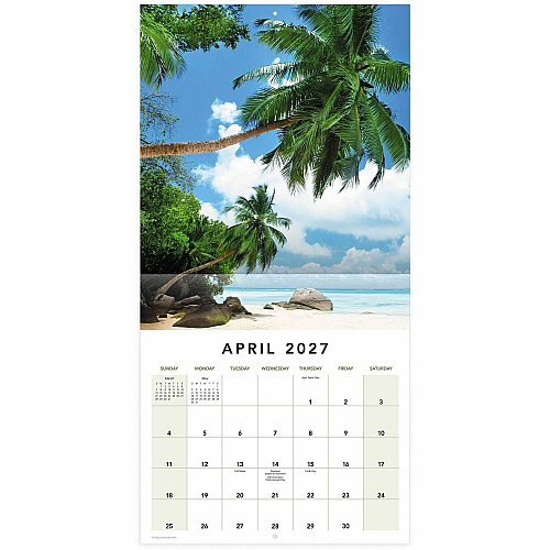 Mead Paradise Monthly Wall Calendar (LME17810)