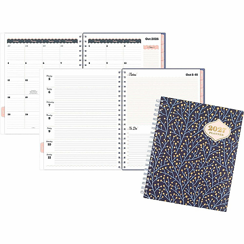 Mead CatCoq Berry Branches Weekly/Monthly Planner (CC01905)