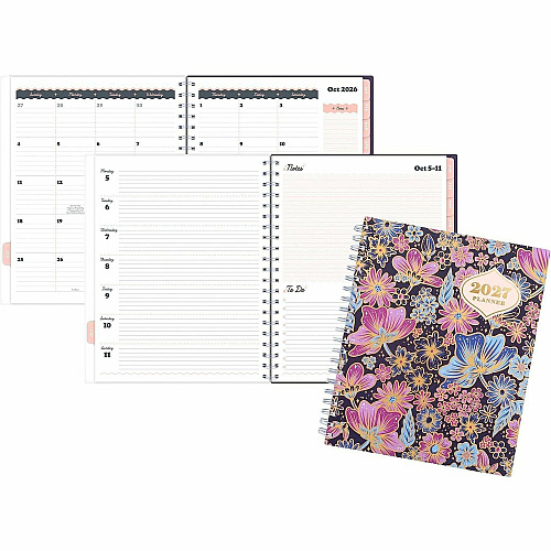 Mead CatCoq Retro Flower Weekly/Monthly Planner (CC02905)