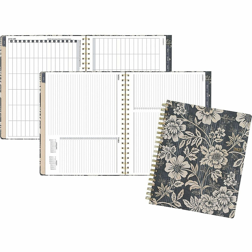 Cambridge Denim Blooms Monthly Planner (1850902)