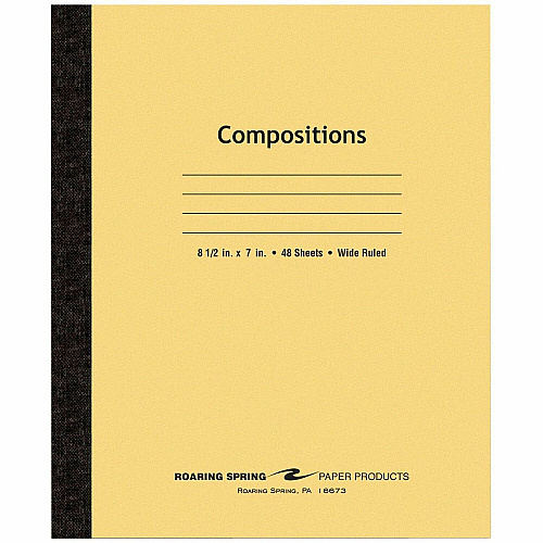 Roaring Spring Plain Cover Tapebound Comp Notebook (77308CT)