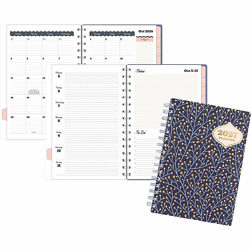 Mead CatCoq Berry Branches Weekly/Monthly Planner (CC01200)