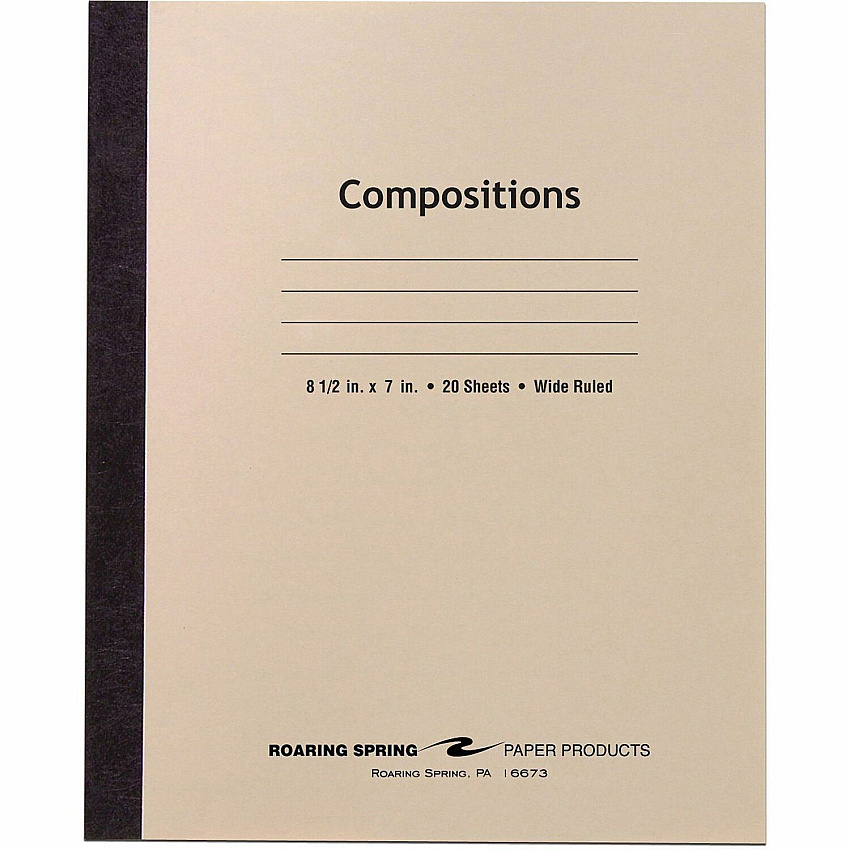 Roaring Spring Wide Ruled 20-sheet Compositn Book (77340CT)