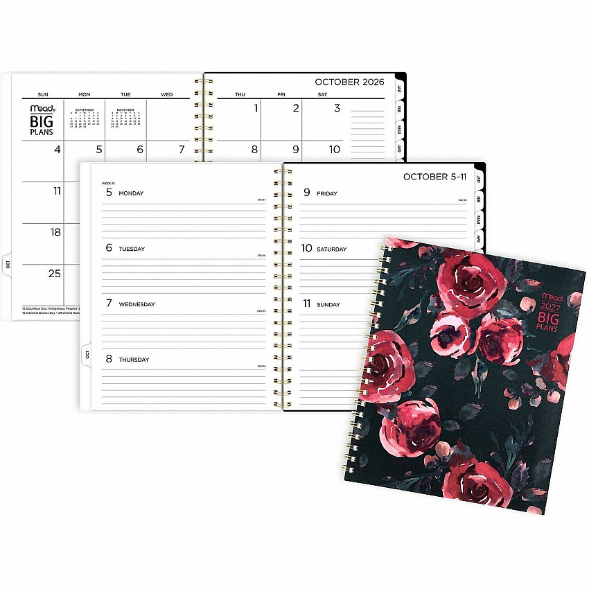 Mead BIG PLANS Tea Part Weekly/Monthly Planner (1834630)
