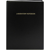 Roaring Spring Lab Research Notebook 72 Sheets - 144 Pages - Printed - Casebound/Sewn - Both Side Ruling Surface - Ruled Front Ruling - 24 lb Basis Weight - 11 1/4" x 8 3/4" Sheet Size - White Paper - Black Laminated Cover - Numbered, Heavyweigh (77160CT)