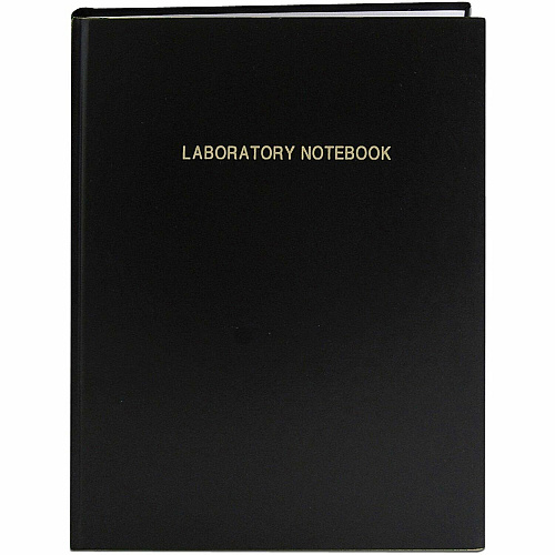 Roaring Spring Lab Research Notebook 72 Sheets - 144 Pages - Printed - Casebound/Sewn - Both Side Ruling Surface - Ruled Front Ruling - 24 lb Basis Weight - 11 1/4" x 8 3/4" Sheet Size - White Paper - Black Laminated Cover - Numbered, Heavyweigh (77160CT)