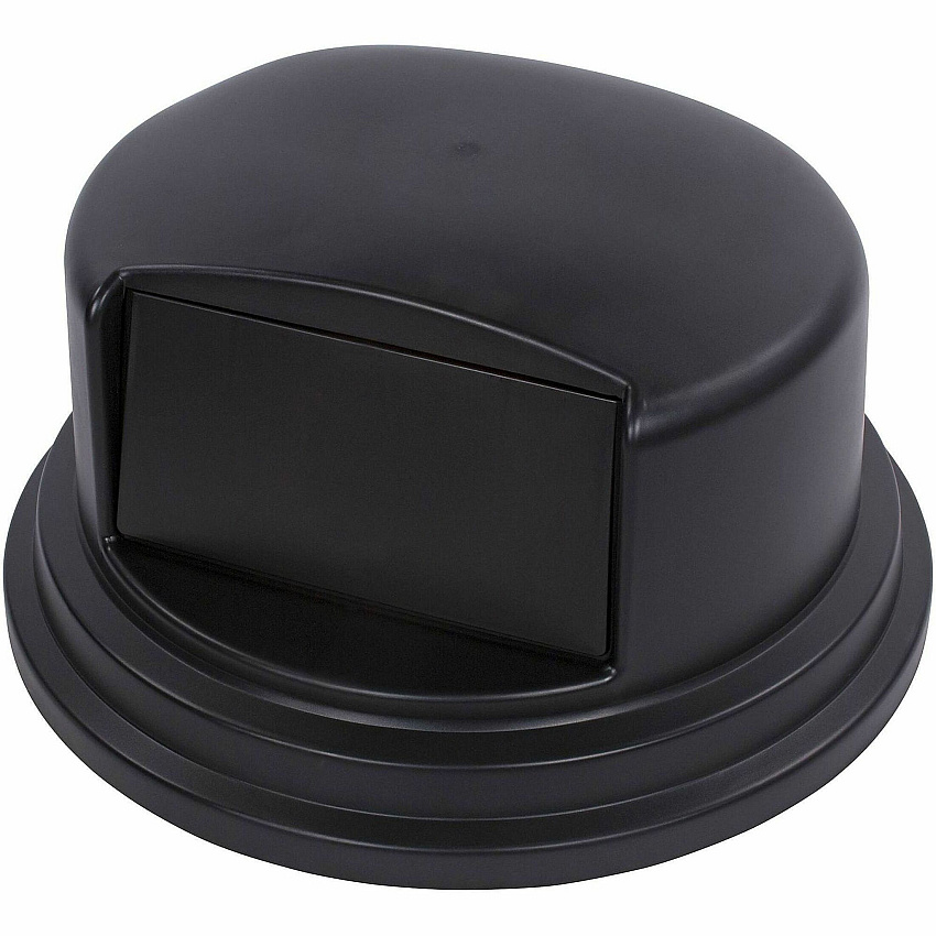 Genuine Joe Dome Lid for 44 Gallon Containers Dome - Black - 1 Carton (GJO01281)