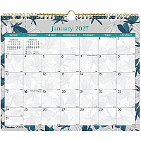 Blueline Garden Monthly Wall Calendar (C171115)