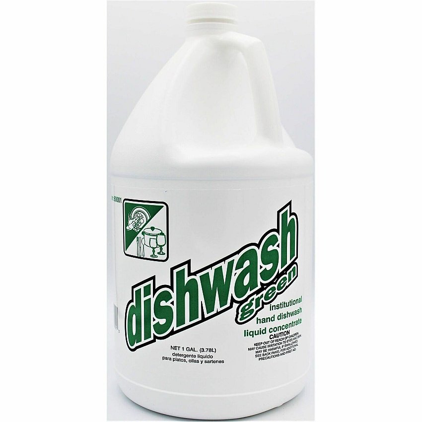 Genuine Joe Dishwash Green Liquid Dish Soap (01295)