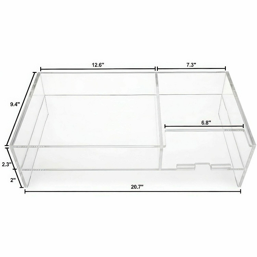 Kantek 2-Tier Acrylic Monitor Stand (AMS340)