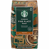 Starbucks Whole Bean Pike Place Roast Whole Bean Coffee (12411946CT)
