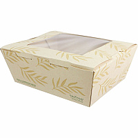 No Tree 46oz Paper Folded Takeout Containers (TONT8W)