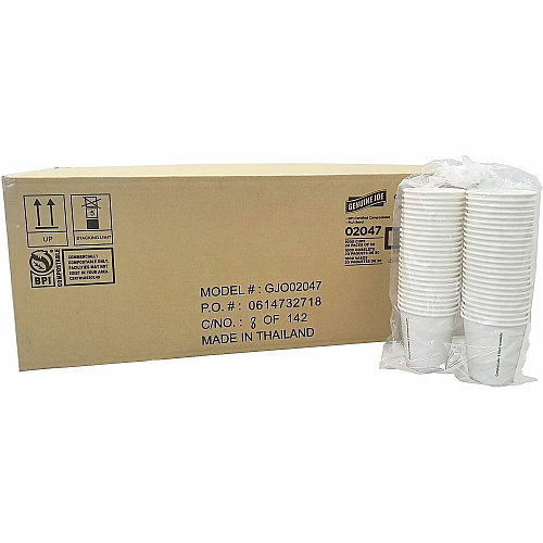 Genuine Joe BPI Certified Compostable Paper Cups (02047)