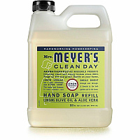 Mrs. Meyer's Clean Day Hand Soap Lemon Verbena Scent - 1.03 quart - Bottle Dispenser - Grime Remover - Hand, Office, Commercial, Food Handling, Education, Skin, Home - Moisturizing - Non-drying, Paraben-free, Phthalate-free, No Artificial Color,  (390058)