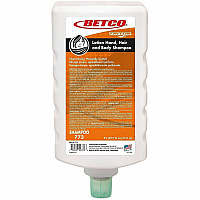 Betco Lotion Hair & Body Shampoo Mandarin Grapefruit Scent - 67.6 fl oz (2 L) - Bottle Dispenser - Hair, Body, Hand, Skin, School, Daycare, Spa, Locker Room, Hotel, Resort - Peach - Anti-irritant - 6 / Carton (7736200)