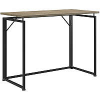 Techni Mobili Space Saving Folding Desk Folding Base - Modern Style - 66 lb Capacity - 39.50" Table Top Width x 19.70" Table Top Depth - 29.20" Height - Workstation, Computer, Bedroom, Dorm Room, Laptop - Assembly Required - Gray - Steel Base M (15FLDGRY)
