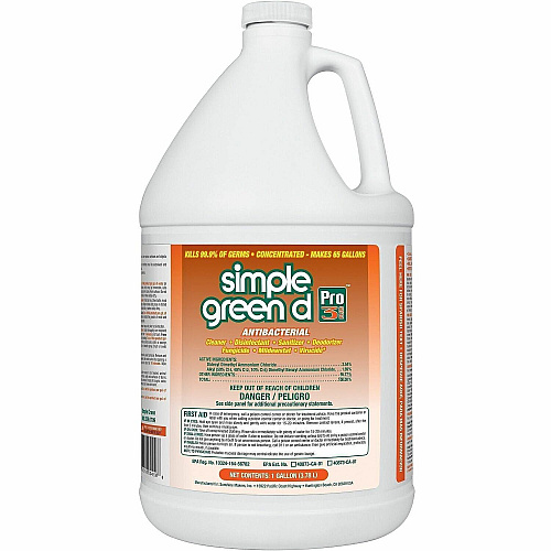 Simple Green Disinfectant Pro 3 For Multipurpose - Concentrate - 128 fl oz (4 quart) - Recommended For: Germs Remover, Residue Remover, Virus Remover, Mold Remover, Mildew Remover, Fungi Remover, Spore Remover - Disinfectant, Odor Neutralizer -  (3301001)