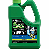Green Gobbler Industrial Drain Clog Dissolver For Toilet, Sink, Shower, Tub, Multipurpose - Gel - 64 fl oz (2 quart) - Recommended For: Hair Remover, Grease Remover, Paper Remover, Hard Water Deposit Remover, Mineral Deposit Remover, Soap Scum Re (G8022J)