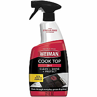 Weiman Stovetop Daily Cleaner For Stove - Ready-To-Use - Liquid - 22 fl oz (0.7 quart) - 11.5 to 12.5 pH - Apple Scent - Recommended For: Grease Remover, Grime Remover - Non-scratching, Non-abrasive, Streak-free - Red - 6 / Carton (106F)