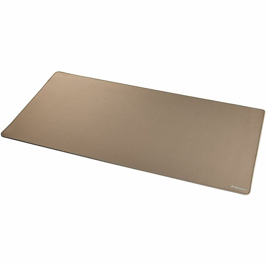 Fellowes Breyta Desk Mat - Sand Desk Protection, Mouse - 31.50" Width x 15.748" Depth x 0.098" Thickness - Rectangular - Polyester Fabric, Polyester - Sand - 1 Each (100145441)