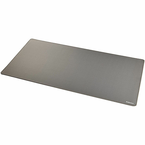 Fellowes Breyta Desk Mat - Grey Desk Protection, Mouse - 31.50" Width x 15.748" Depth x 0.098" Thickness - Rectangular - Polyester Fabric, Polyester - Gray - 1 Each (100145426)
